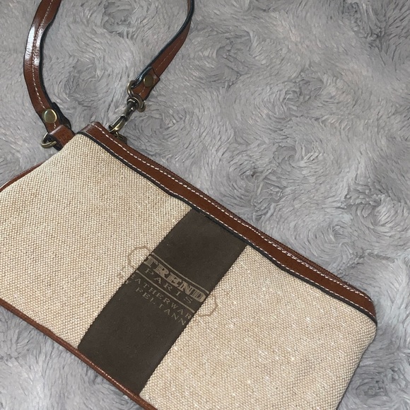 Trend Makers Beige and Brown Wristlet - Picture 4 of 6